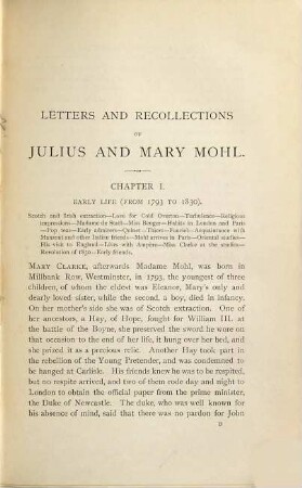 Letters and Recollections of Julius and Mary Mohl, by M. C. M. Simpson