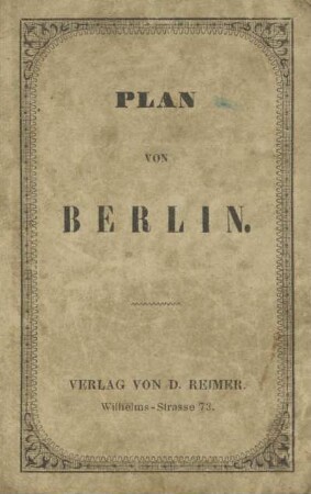 Plan von Berlin