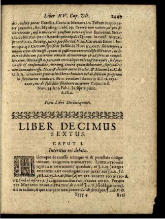 Liber Decimus Sextus