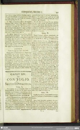 Caput XIV. De Coniugio