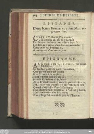 Epigramme.