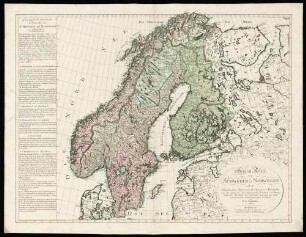 Generalkarte Schweden und Norwegen