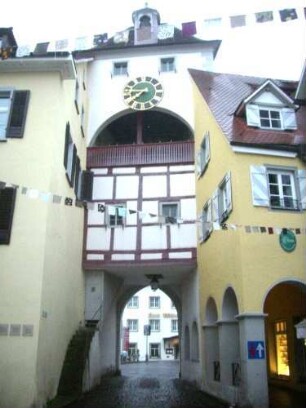 Stadtbefestigung-Stadttor Unterstadt-Torturm aus der Stadt gesehen
