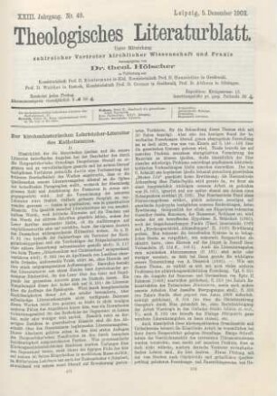 577-579 Zur kirchenhistorischen Lehrbücher-Literatur des Katholizismus
