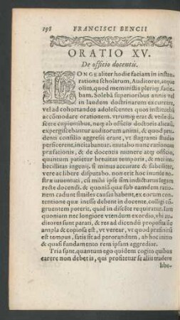 Oratio XV.