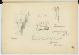 Kloster Lehnin: Details (aus: Skizzen- und Fotoalbum 20)