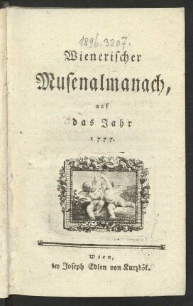 1777: Wienerischer Musenalmanach