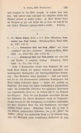 139-145 [Rezension] Scholz, Anton, Kommentar zum Buche Tobias