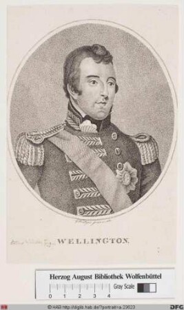 Bildnis Arthur Wellesley Wellington, 1814 1. Duke of