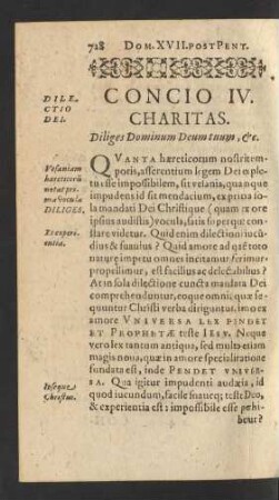 Concio IV. Charitas.