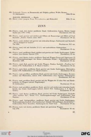 Zinn (Nr. 482-543)