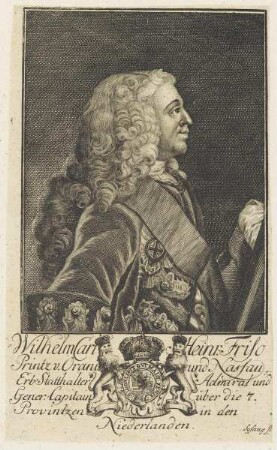 Bildnis des Wilhelm Carl Heinr. Friso von Oranien und Nassau