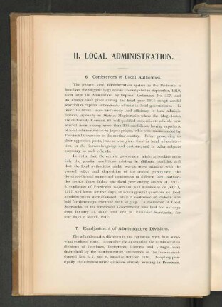 7. Readjustment of Administrative Divisions.