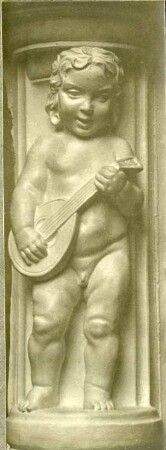Modell eines Reliefs mit Allegorie der Musik : Modell eines Reliefs mit Allegorie der Musik. Gips (um 1905/1910; C. Brose)