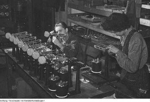 Ottendorf-Okrilla, Medingen. Prüfgeräte-Werk Medingen, Dezember 1952