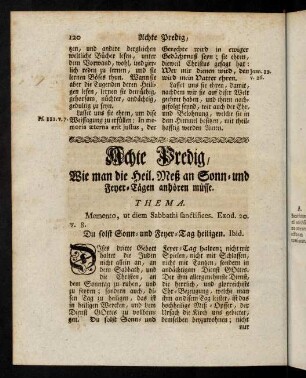 120-137, Achte Predig.