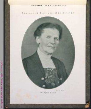Porträt von Agnes Bluhm