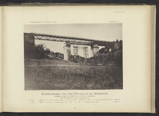 Eisenbahnbrücke über den Ellhofertobel bei Röthenbach.