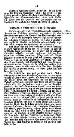 Verfahren beim wirklichen Erkranken