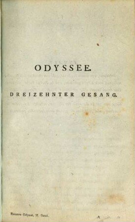 Homers Odyssee, 2. XIII. - XXIV. Gesang