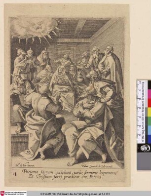 [Das Pfingstwunder; The Descent of the Holy Ghost]