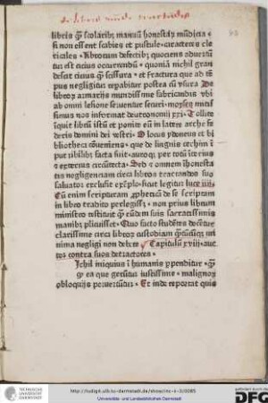 Capitulum decimum octavum auctor contra suos detractores.