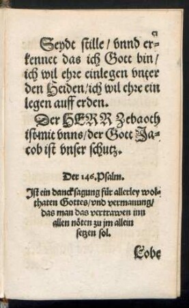 Ist ein dancksagung für allerley wolthaten Gottes ...