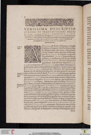 Verissima descriptio avriferi et praestantissimi regni Guiana [...]