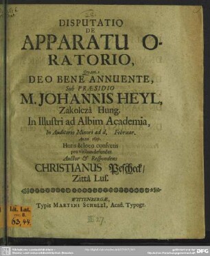 De apparatu oratorio
