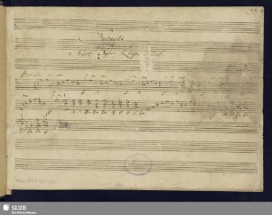 Suonata del Sigre Sylv. Leop. Weiss. Preludes B[-Dur]
