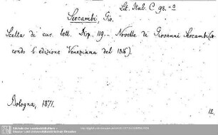 Literatura Italica C 0098