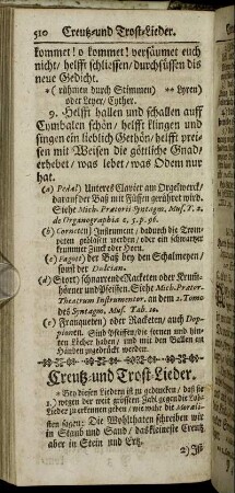 Creutz- und Trost-Lieder.