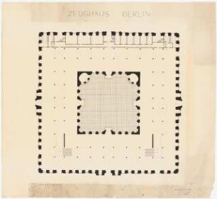 Zeughaus, Berlin Wiederaufbau: Grundriss Erdgeschoss 1:200