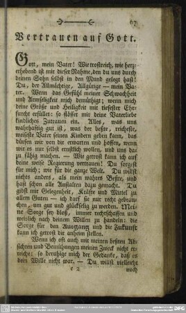 Vertrauen auf Gott
