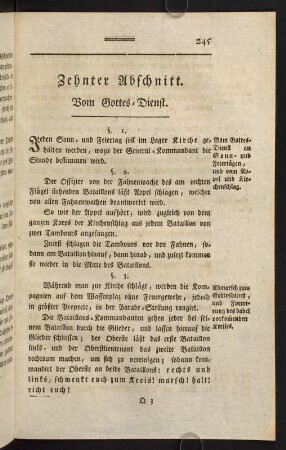 245-248, Zehnter Abschitt. Vom Gottes-Dienst