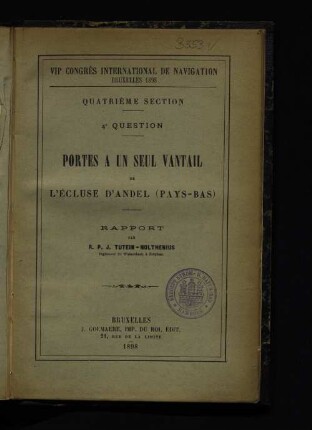 4,4,[3]: Portes a un seul vantail de l'écluse d'andel (Pays-Bas)