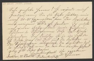 Brief an B. Schott's Söhne : 11.11.1913