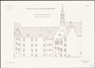 Amtsgericht, Berlin-Weißensee: Rückansicht 1:100