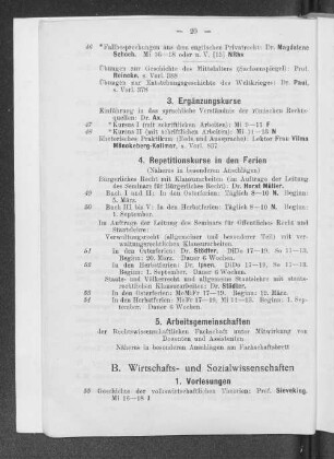 B. Wirtschafts- und Sozialwissenschaft