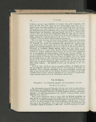 Vor 90 Jahren