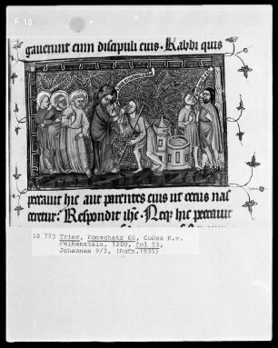 Perikopenbuch des Erzbischofs Kuno von Falkenstein: Christus