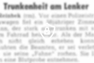 Trunkenheit am Lenker