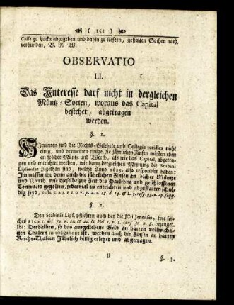 Observatio LI. - Observatio LX.
