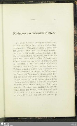 Nachwort zur siebenten Auflage