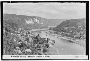 Sächsische Schweiz. Wehlen mit Ortsteil Pötzscha, Bastei und Rauenstein