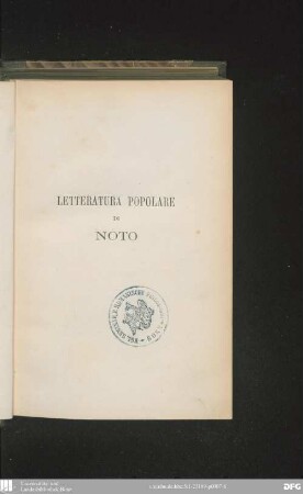 Canti popolari di Noto