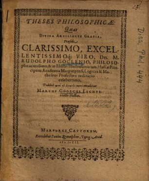 Theses Philosophicae