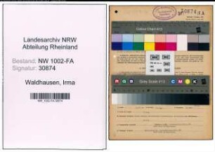 Entnazifizierung Irma Waldhausen, geb. 14.04.1895 (Haendlerin)