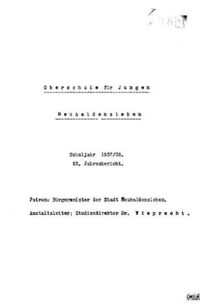 1937/38: Schuljahr ... - 1937/38