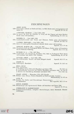 Zeichnungen (Nr. 1389-1414)